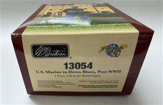 W. Britain 13054 U.S. Marine in Dress Blues Post WWII Soldier Figure w/Box